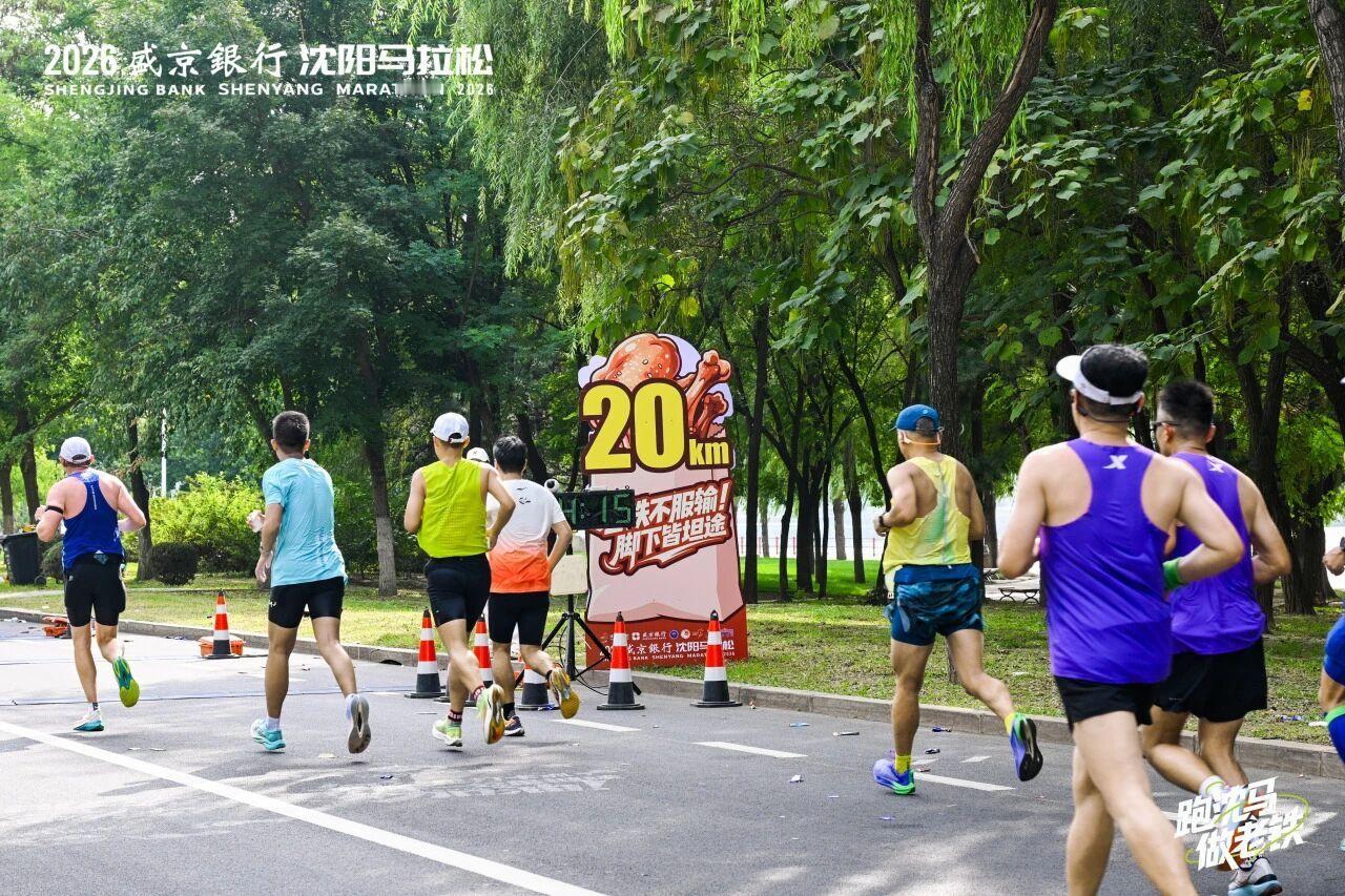31℃的沈阳马拉松昨天在奥体中心鸣枪，2.2万人参赛创了历史新高。这种高温天里，