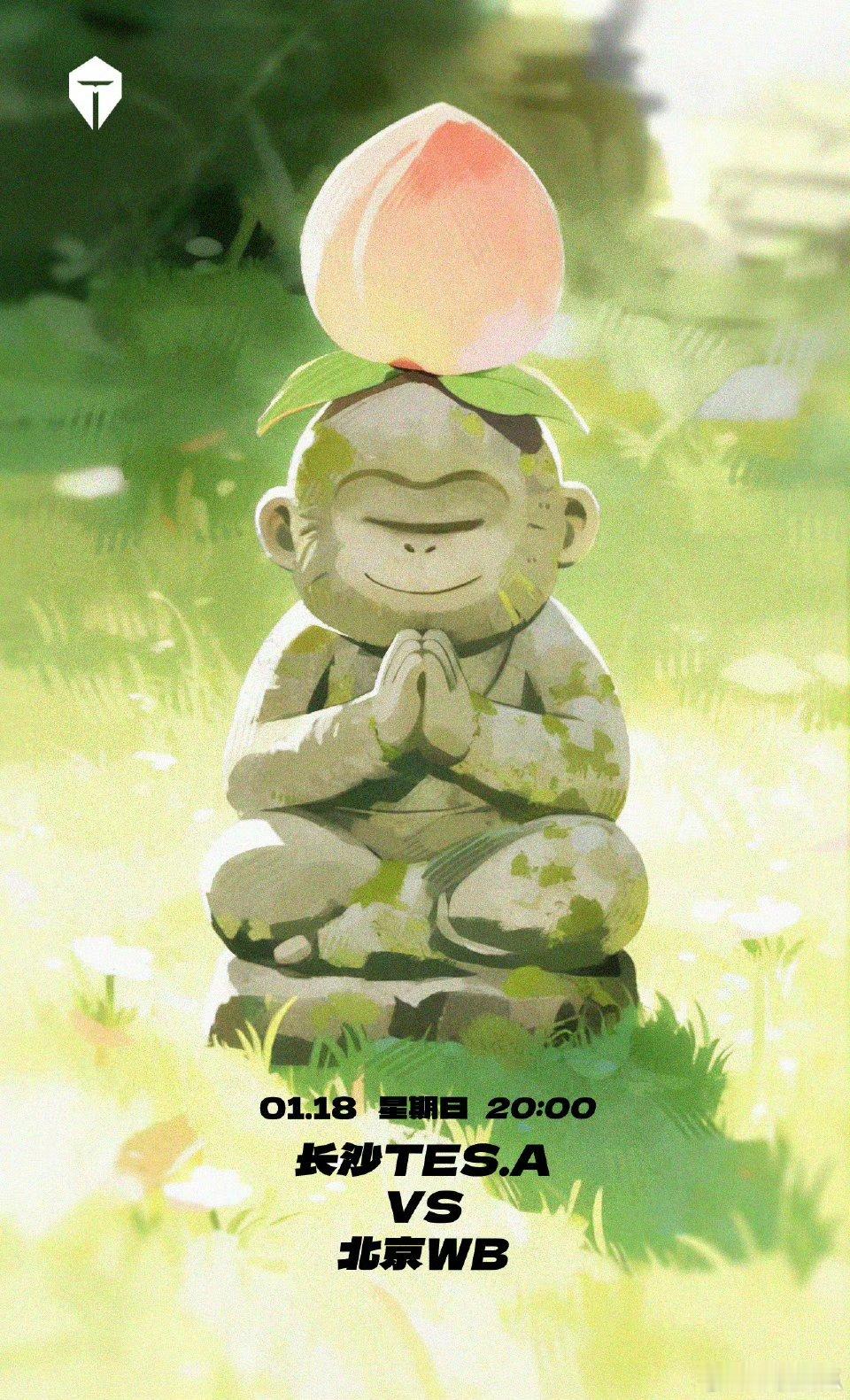 WB对战TES｜赛前海报20:00北京WB「指尖起落间，锋芒藏寸弦」长沙TES.