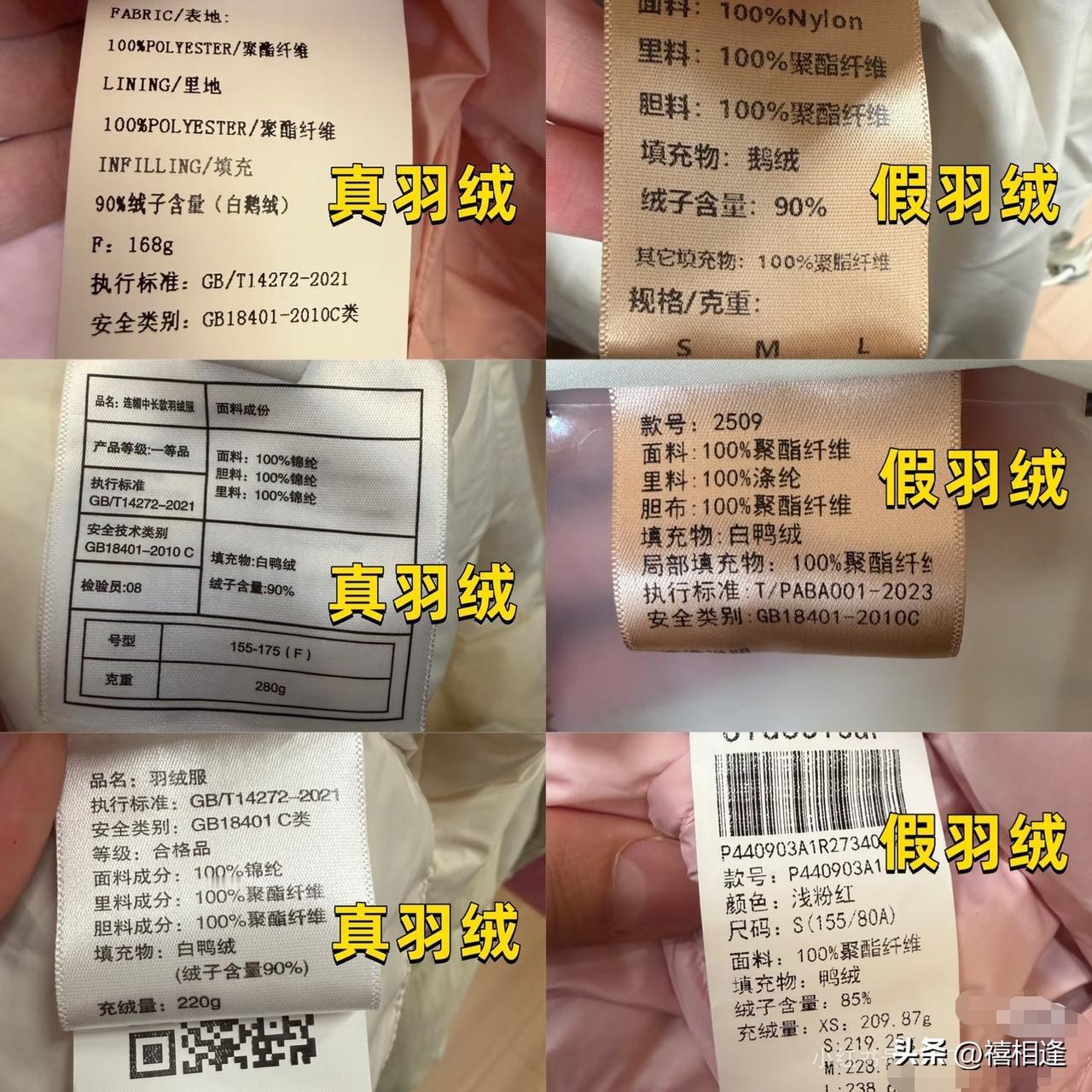 新手也能快速学会！教你一步步辨别羽绒服真假
 最近看了不少羽绒服的水洗标，说实话