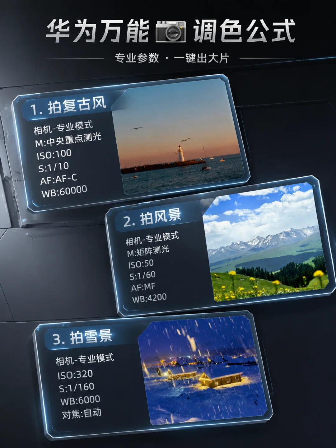 华为手机这套调色公式太硬核了！