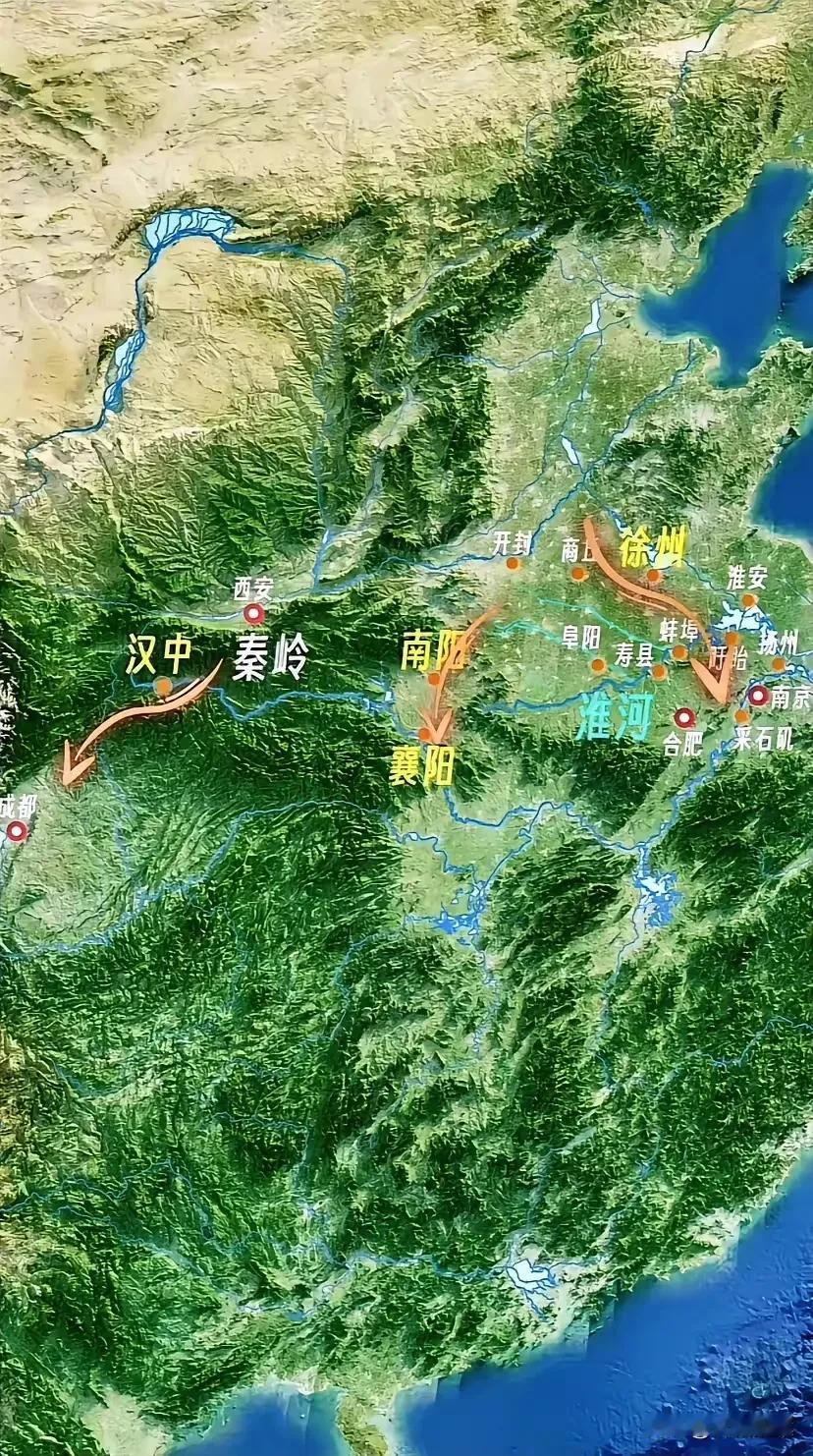 我国有三个极其重要的战略要地，分别是徐州、襄阳、汉中。

历朝历代只要是发生全国