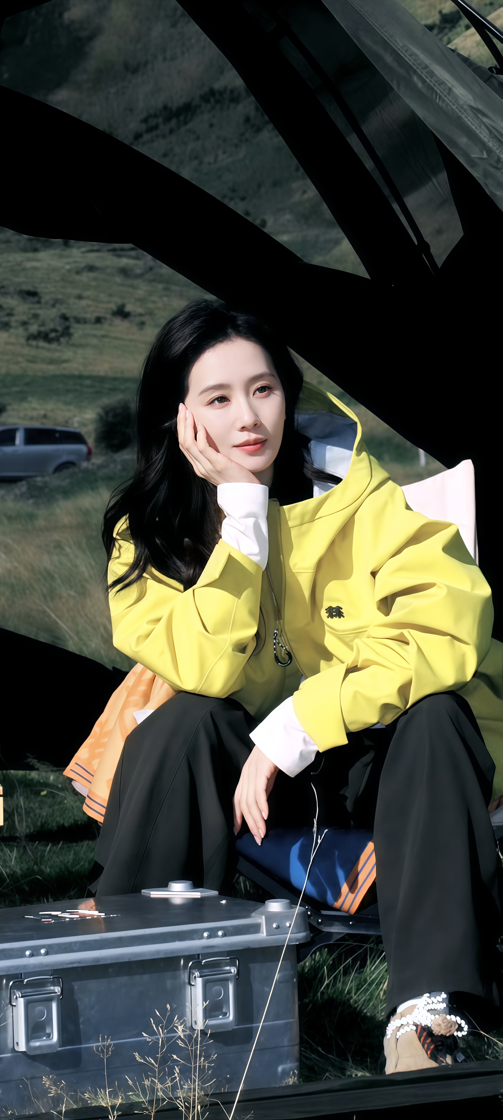 刘诗诗黄色系壁纸更新女神完全就是衣架子啊怎么穿都好看好漂亮啊 