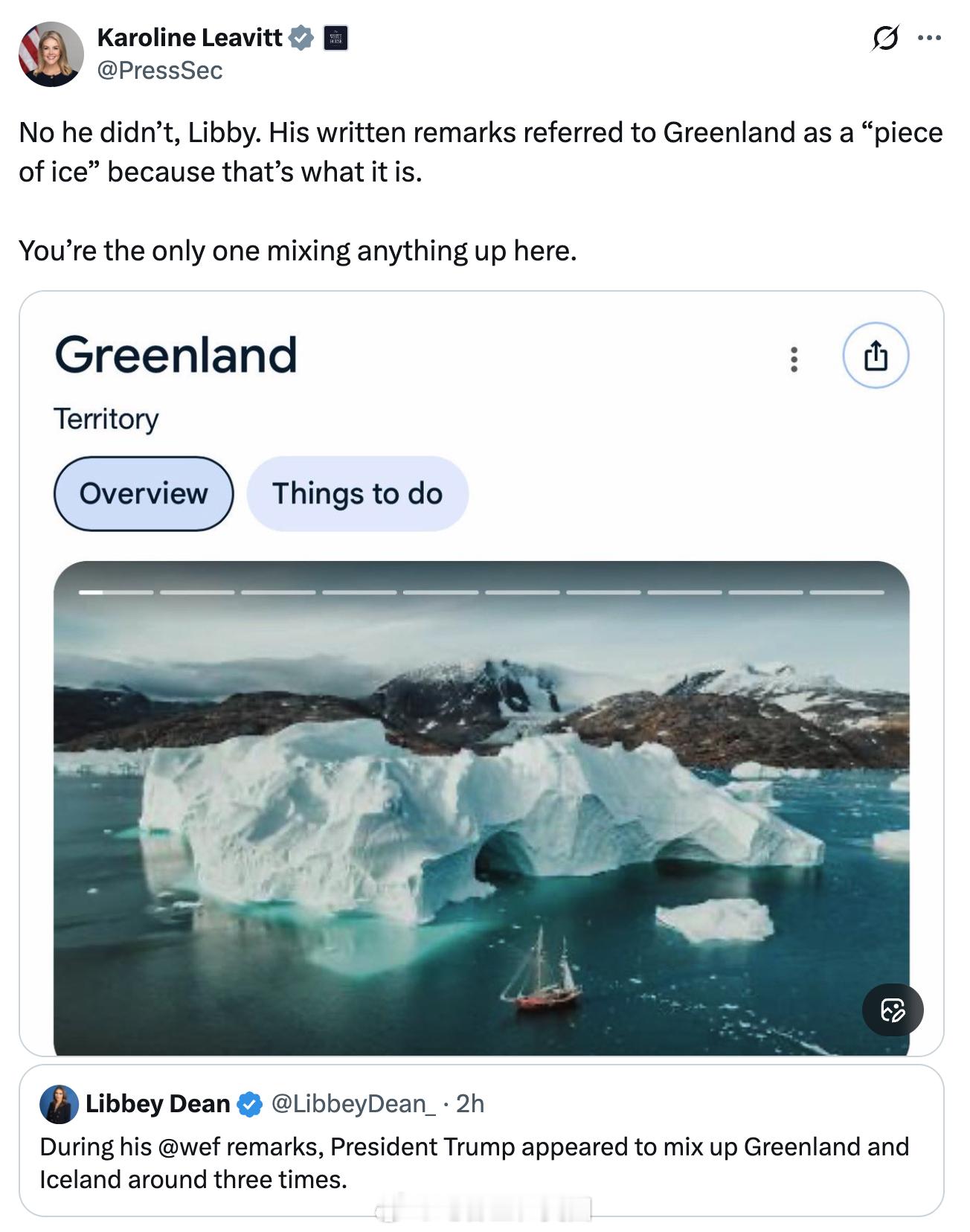 白宫发言人Leavitt带来传统相声节目：<扒马褂>。原视频：网页链接海外新鲜事