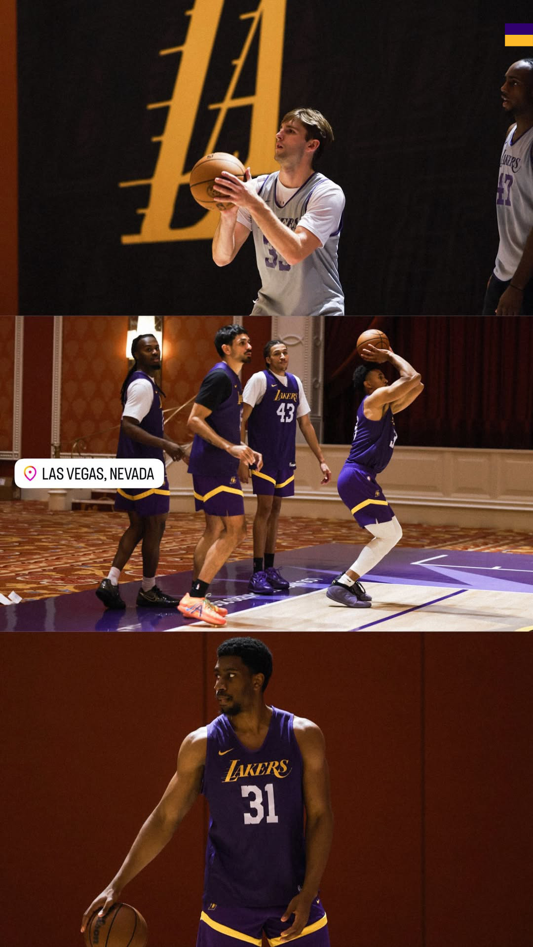 备战赌城夏联首战！湖人国度 NBA夏季联赛 洛杉矶湖人