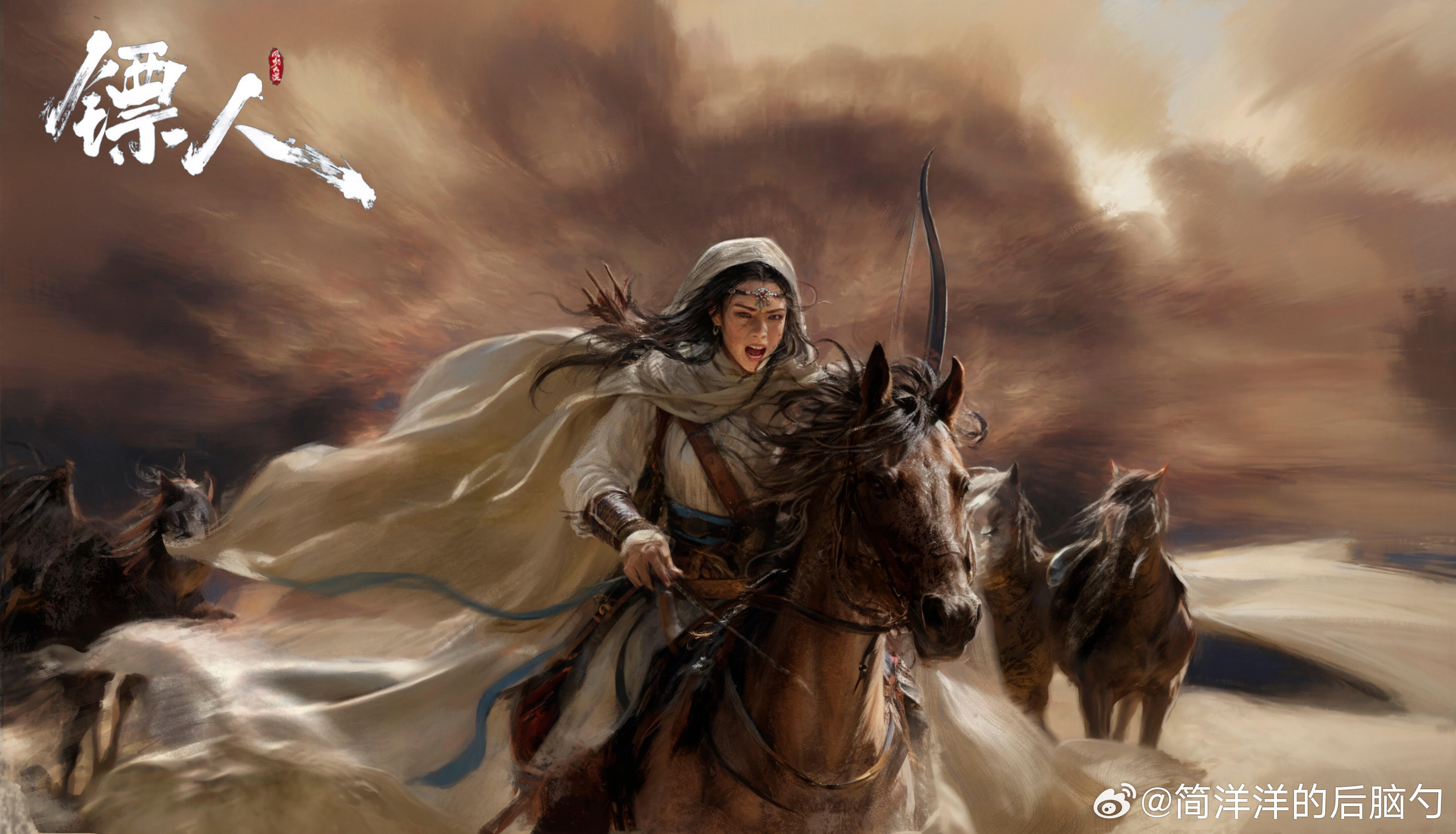 《镖人》阿育娅的概念设计海报，陈丽君的选角真的一模一样。。。来自电影概念设计师泥