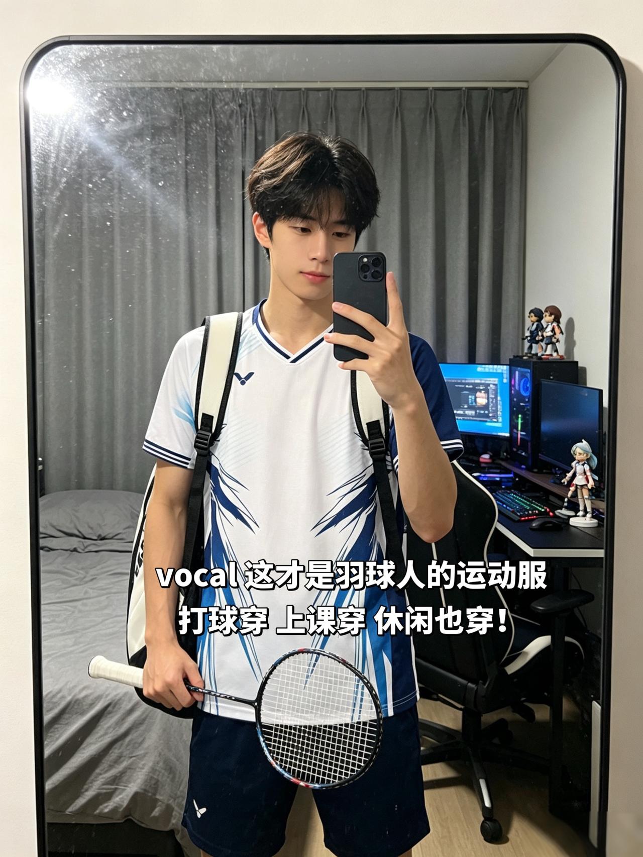 vocal 这才是羽球人的运动服
打球穿 上课穿 休闲也穿！