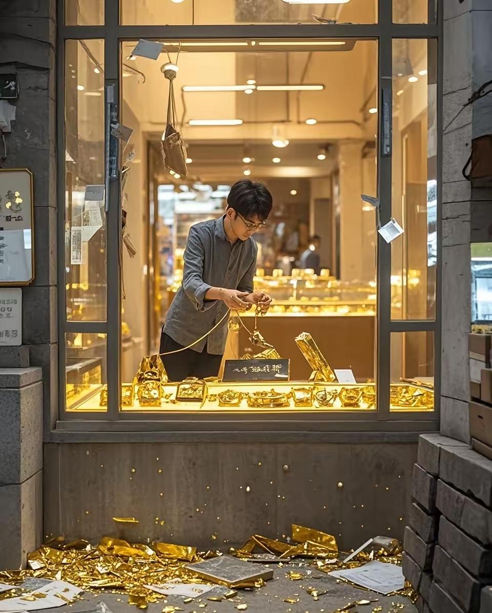胖东来发生了特大事件！他的​金店被卷走1公斤黄金，近90万的黄金价值，这骗子是深