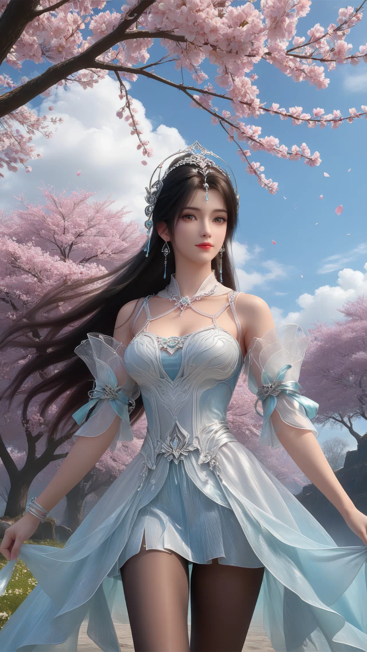 完美世界  清漪【精致美图】这身衣服，配上这个背景，太美了！国产动漫 ​​​