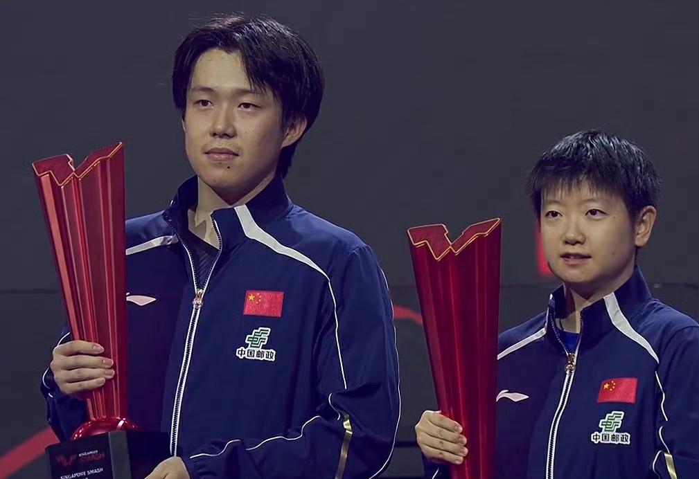 王楚钦，孙颖莎“顶峰”相见！

王楚钦夺冠后采访，特意感谢今年一月的休假，让他得