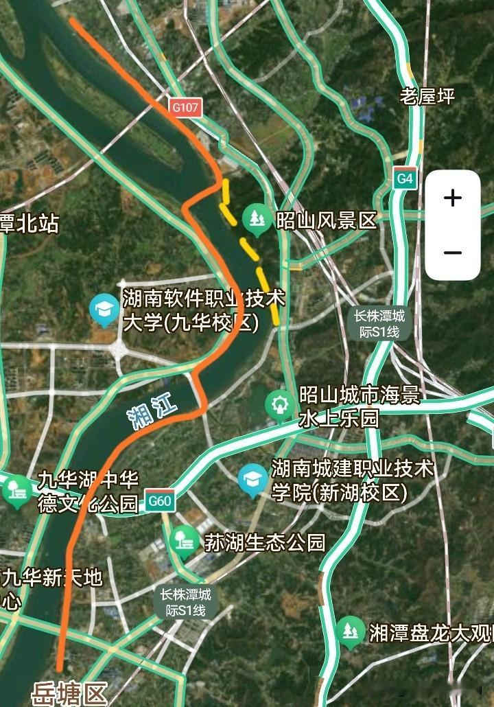 换个思路，昭山段这样修！
290公里长株潭湘江两岸风光路，目前仅有几段未修建完成
