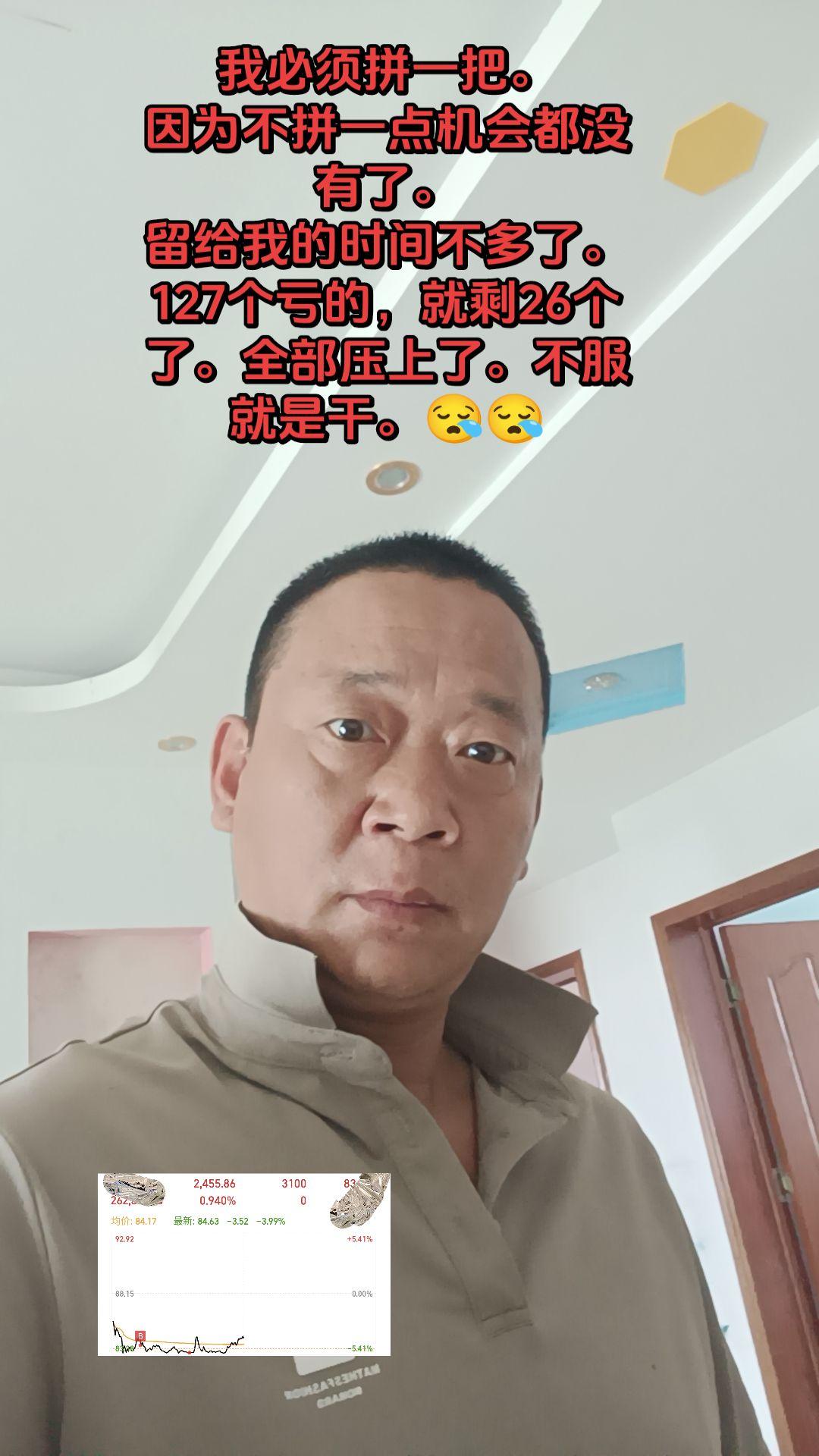 我必须拼一把。 因为不拼一点机会都没有了。 留给我的时间不多了。127...
