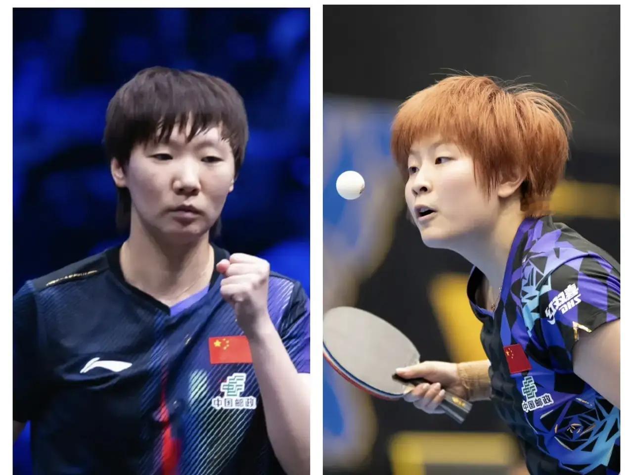 王曼昱WTT瑞典大满贯今天打队友覃予萱，取胜概率很大
瑞典大满贯，曼昱昨晚女双止