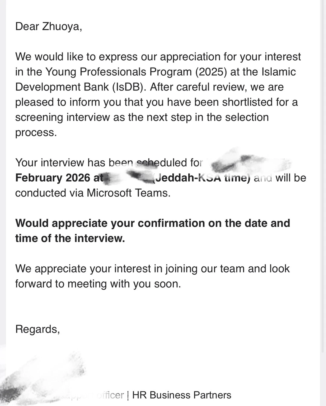 🇸🇦IsDB YPP面试