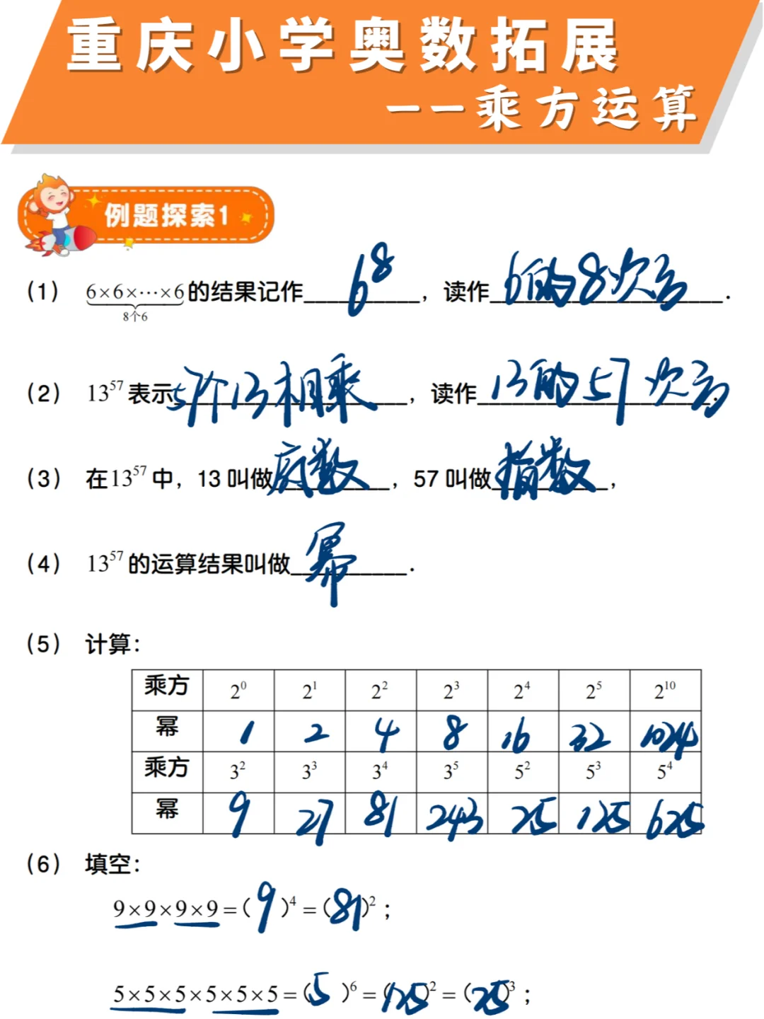 乘方运算，暑假衔接知识点，这个不能错过❗