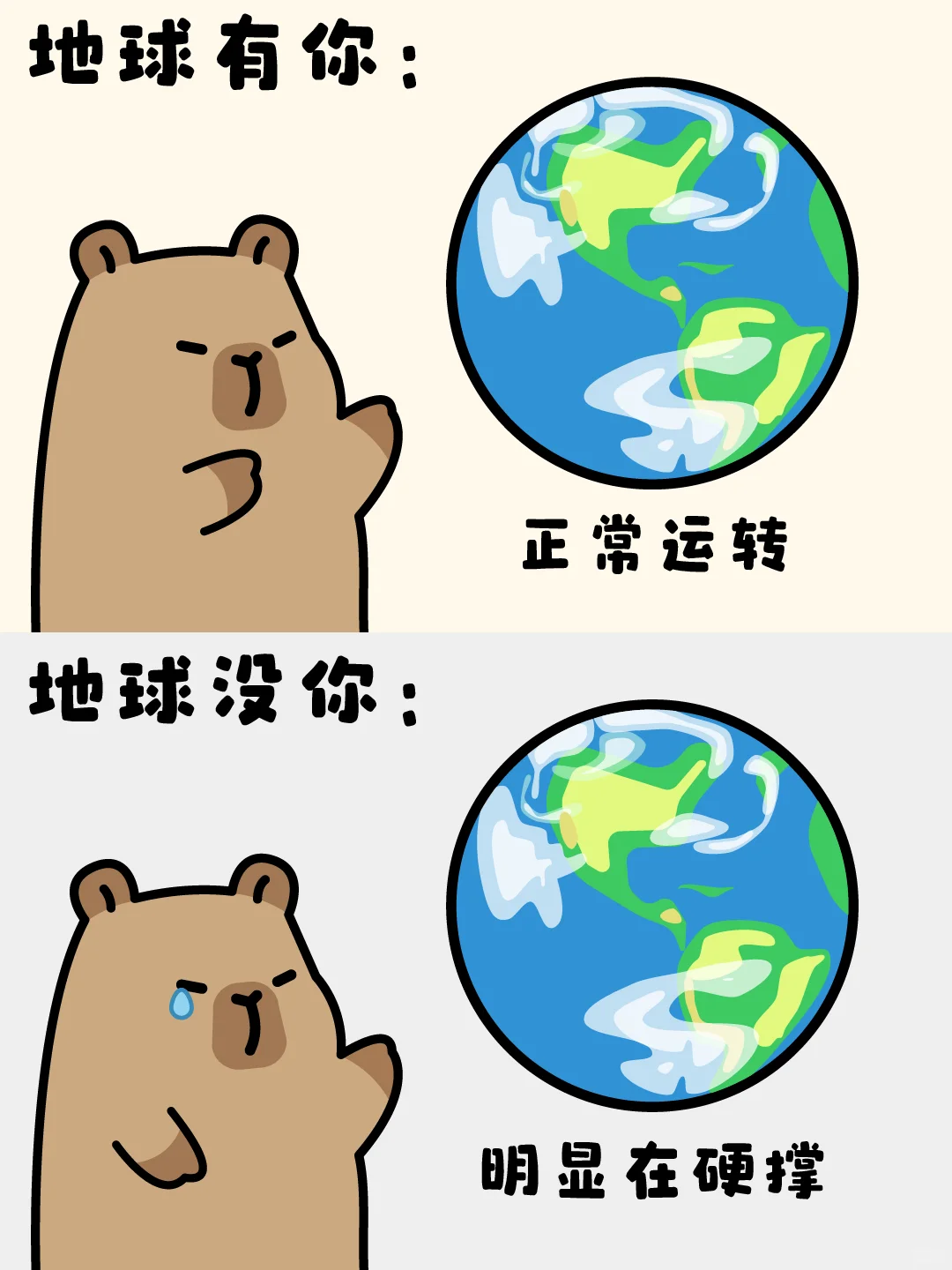 地球有你vs地球没你-卡皮巴拉✨