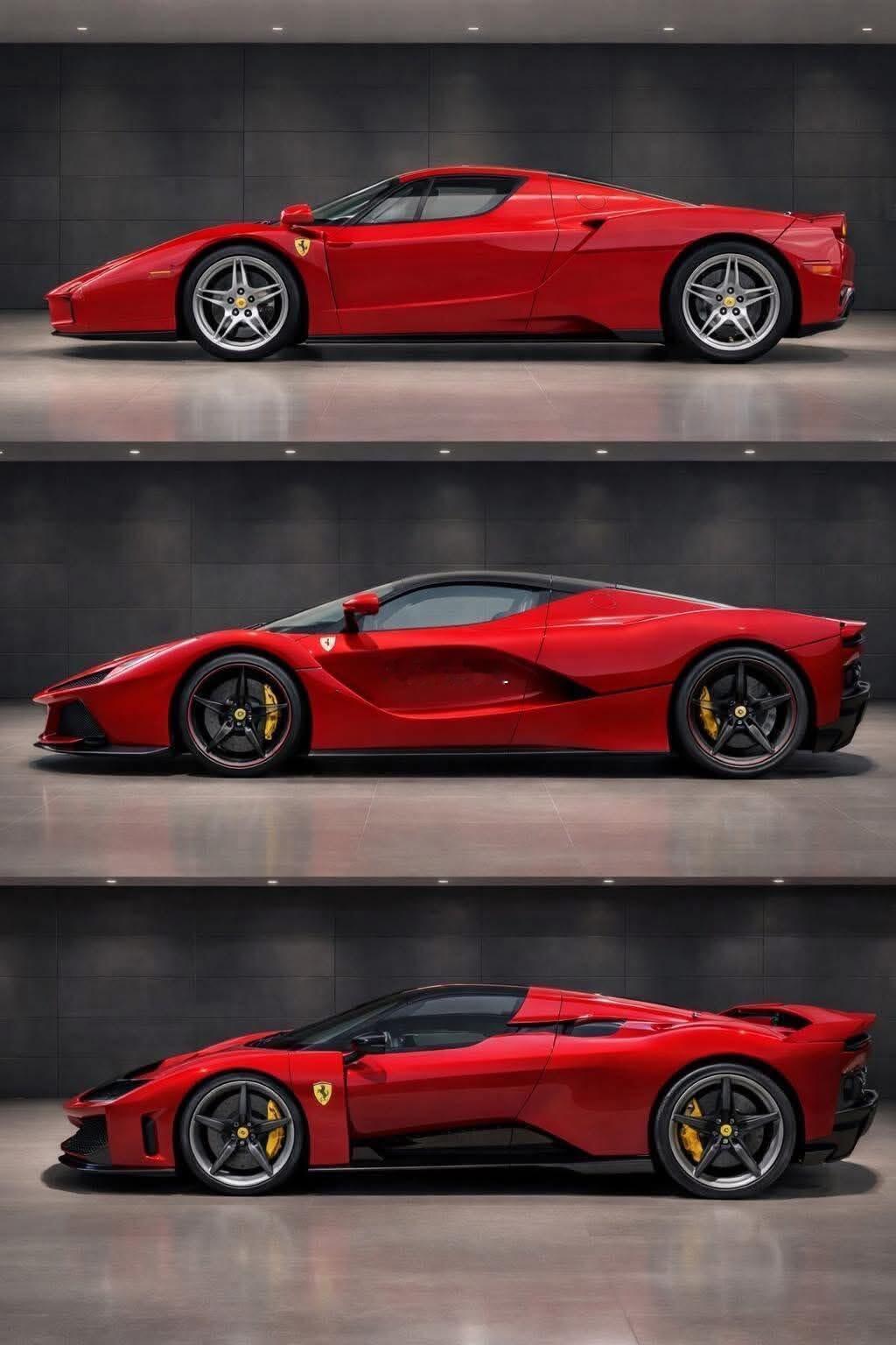 最近三代，法拉利 马王法拉利恩佐法拉利拉法法拉利F80哪台侧颜最顶？法拉利