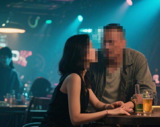 山东青岛，一小伙子去酒吧喝酒，邂逅了一个长相妩媚的女子，小伙子主动靠近，两人还一