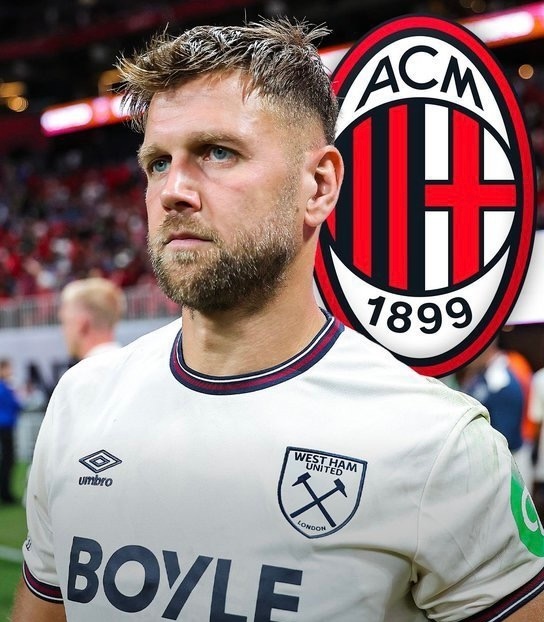 西汉姆联前锋菲尔克鲁格即将加盟米兰，交易方式为租借加非强制买断。罗马诺写到：“A