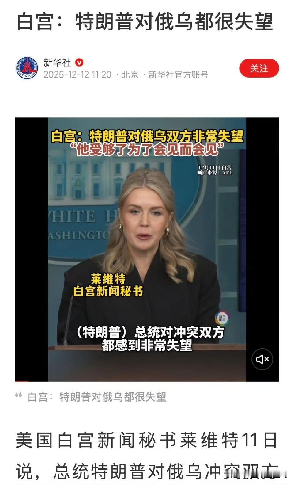 错了！俄乌都对特朗普很失望，全世界都对特朗普很失望！俄乌战争 ​