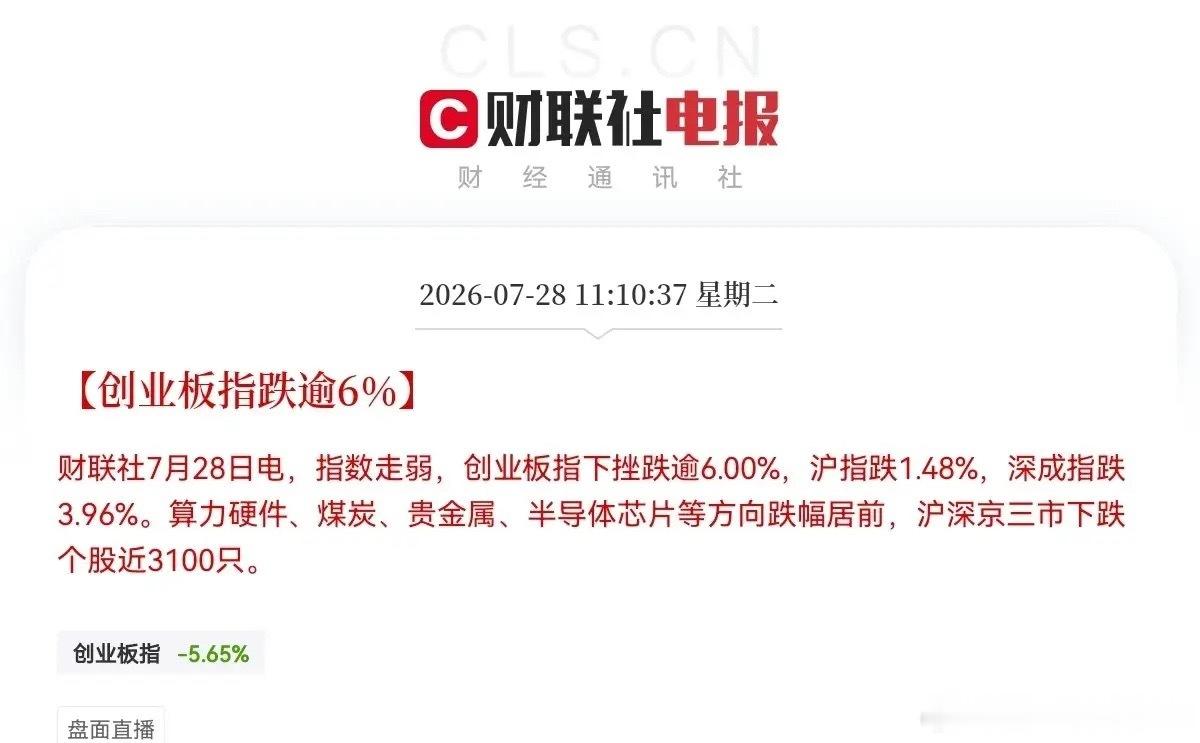满仓的后悔拍大腿哭都没用了大跳水！大跳水！麻了！麻了！亏麻了！出来混，迟早还是要