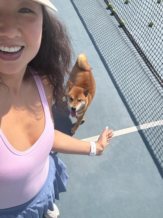 阳光明媚☀️努力练球