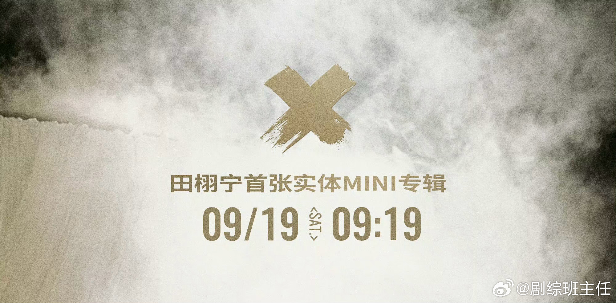 田栩宁专辑海报被指抄袭the9有网友指出田栩宁专辑海报“X”的标志疑似抄袭the