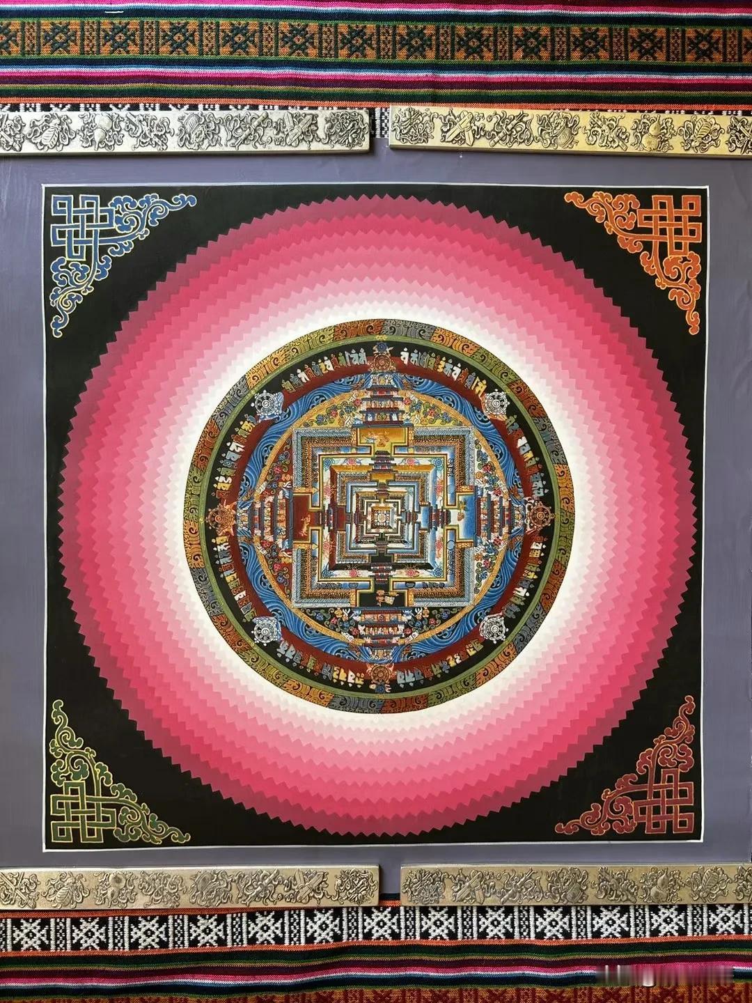 光晕时轮坛城：尺寸40*40厘米。宜镇宅，保家室平安[合十]