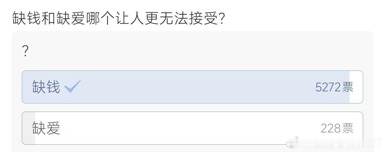 3280缺爱那么多年也不见死，缺钱我是真的会饿死。 