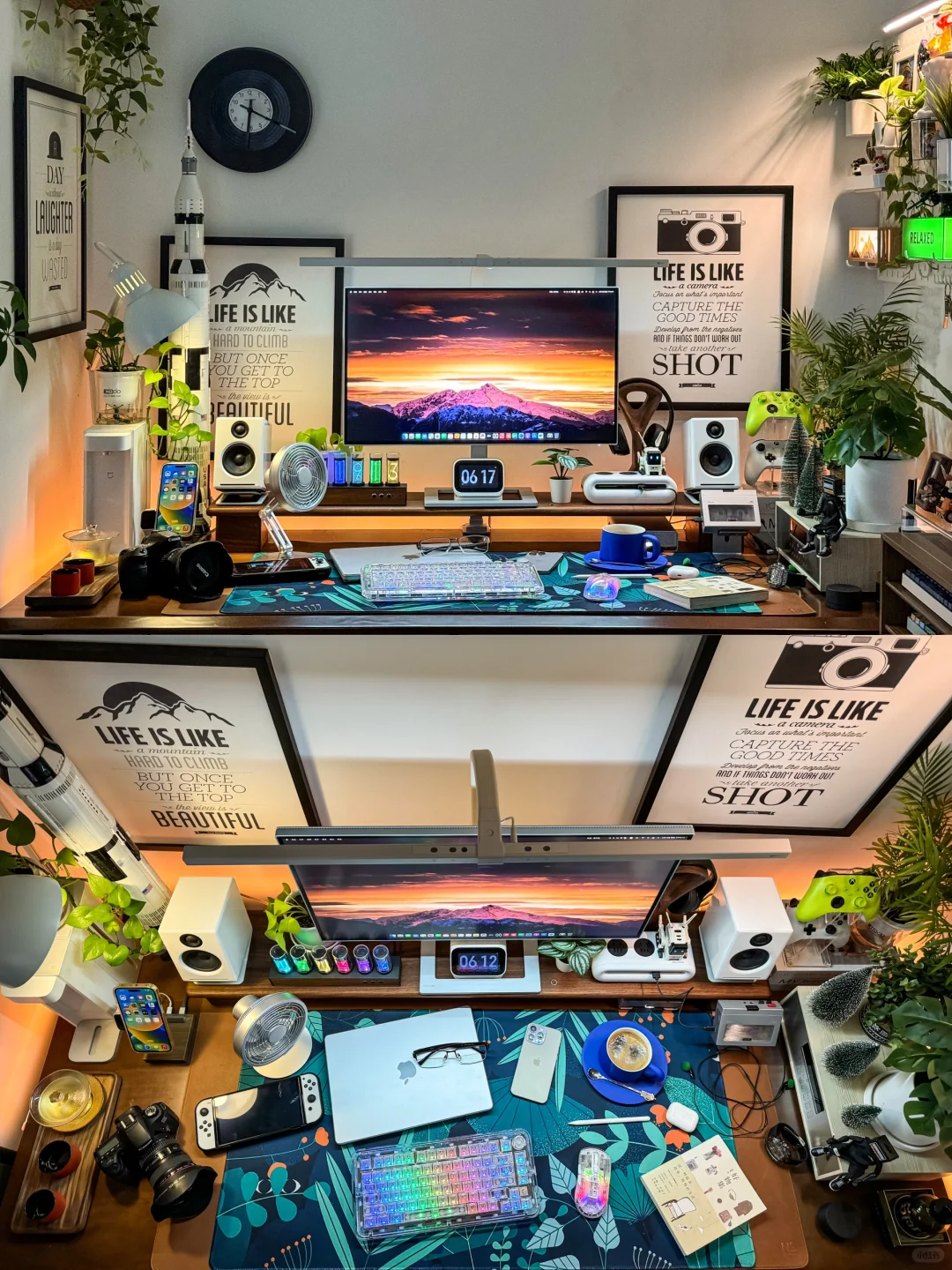 普通人的书桌日常：一抹生活的色彩