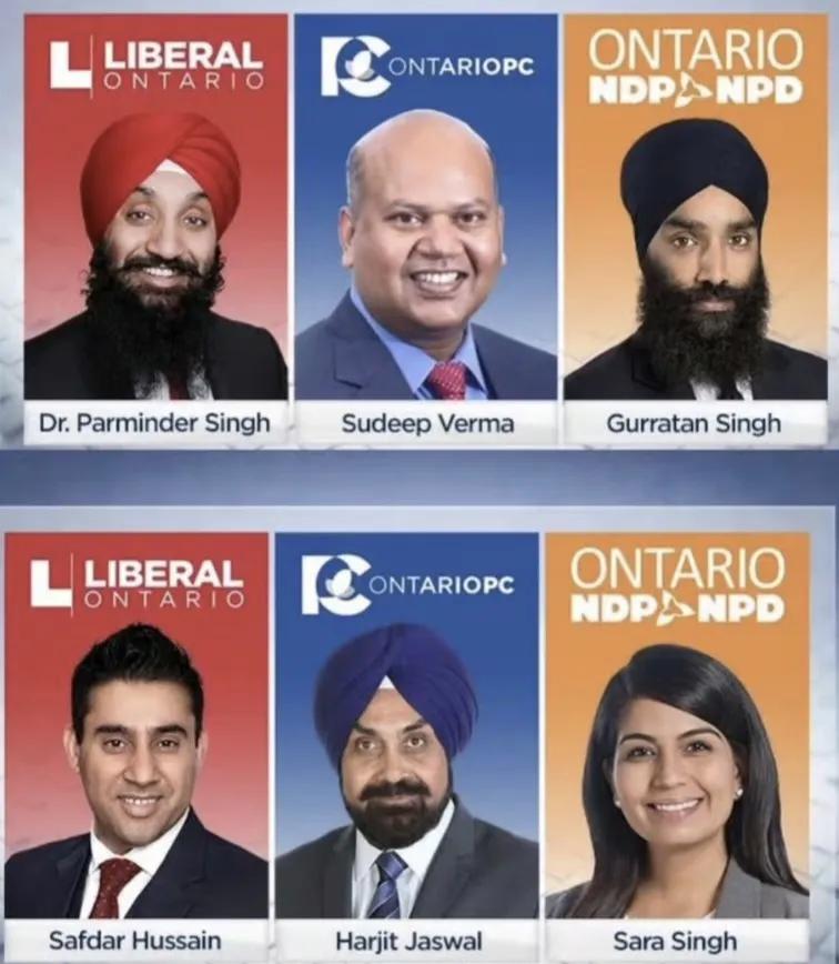 加拿大现在被印度裔逐渐攻占了，迅速印度化。看看安大略省布兰普顿市议员候选人，清一