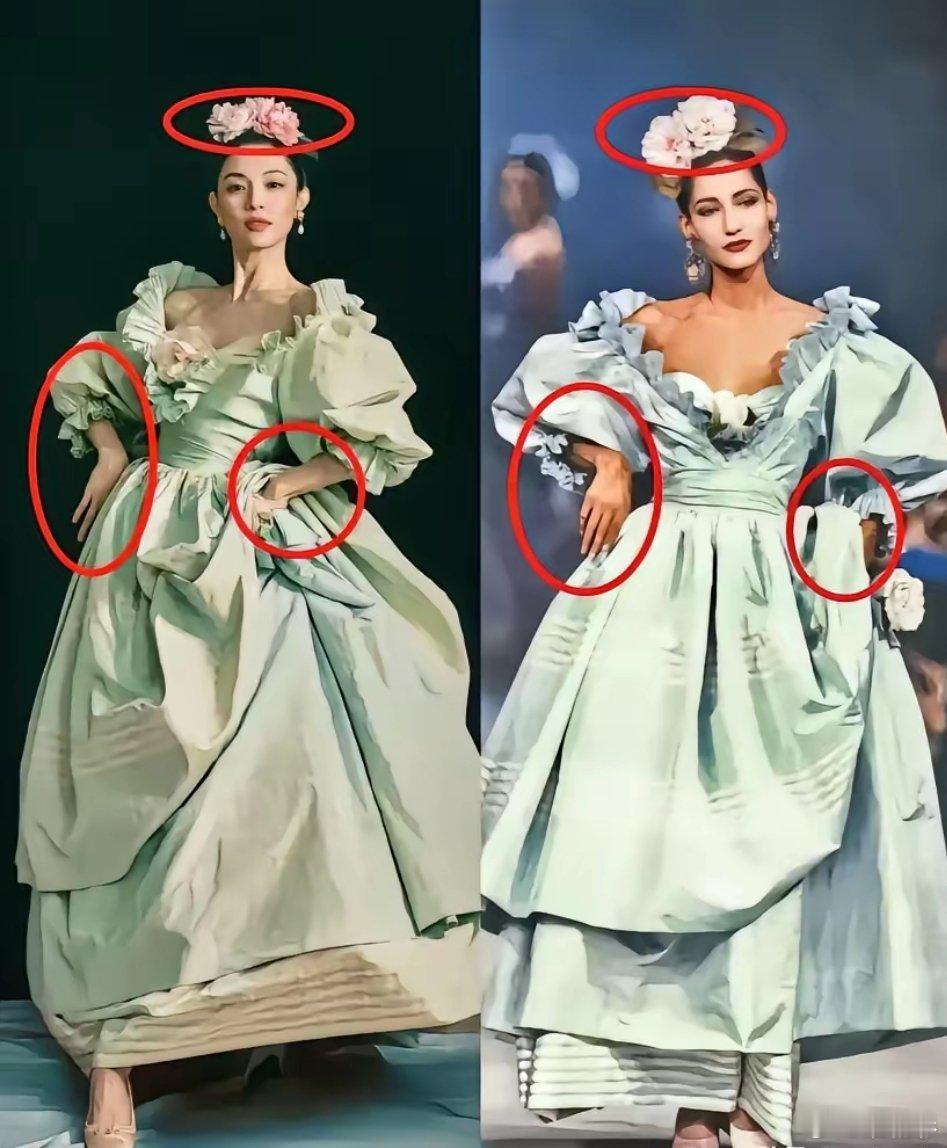 钟楚曦这人，真是越扒越有意思!​钟楚曦说，头上戴花是自己想到的，但是被网友扒出来