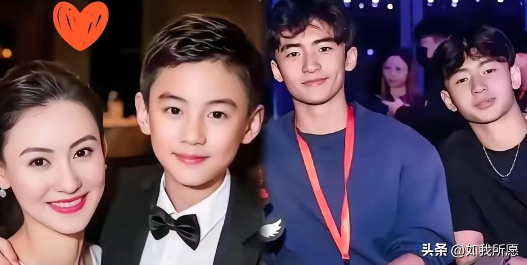 谢霆锋的英气、
张柏芝的精致，
三个儿子各分一杯羹，但最小的那个直接开挂——把妈