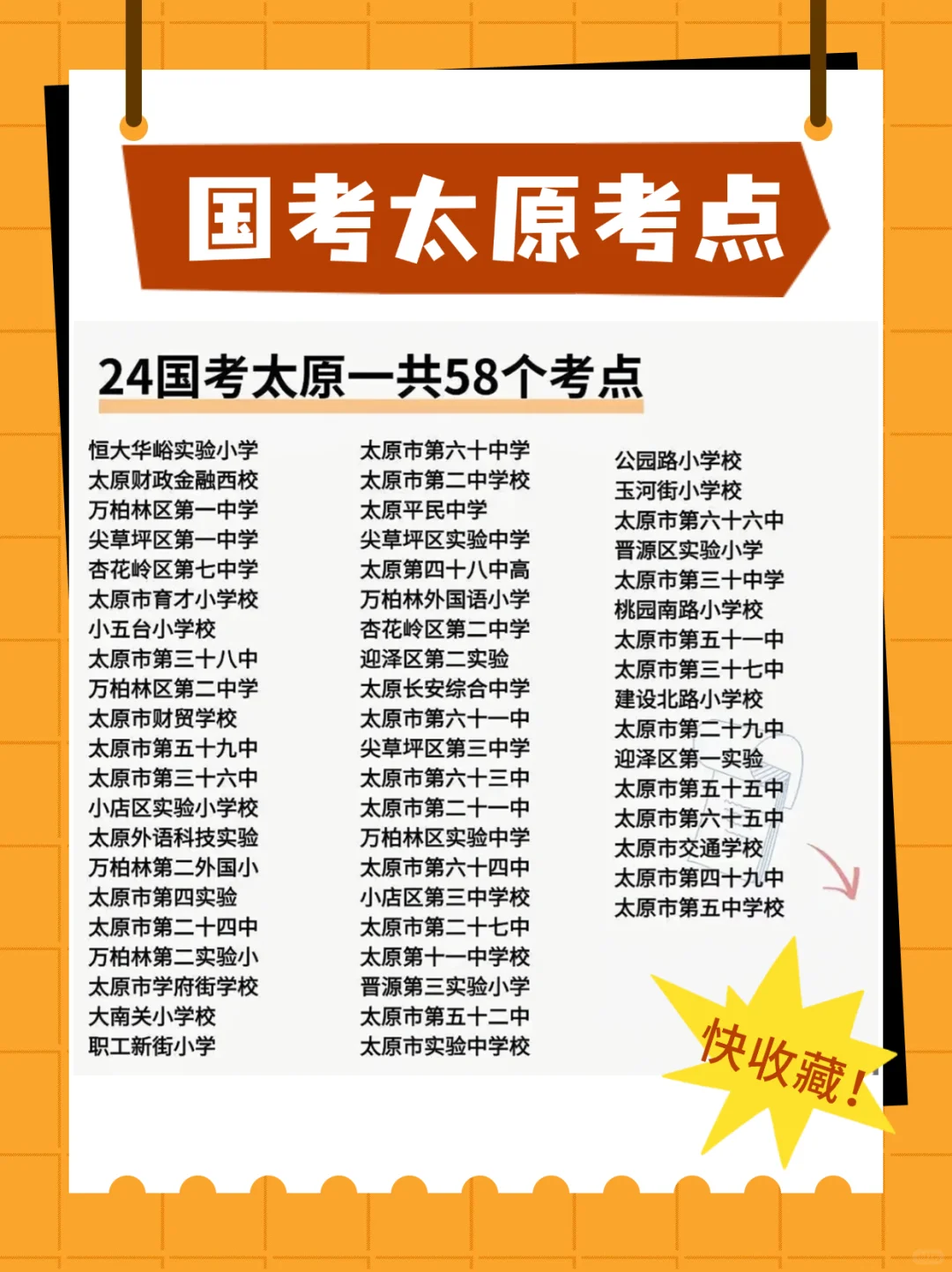 25国考山西太原市考点❗️记得缴费选考点❗️