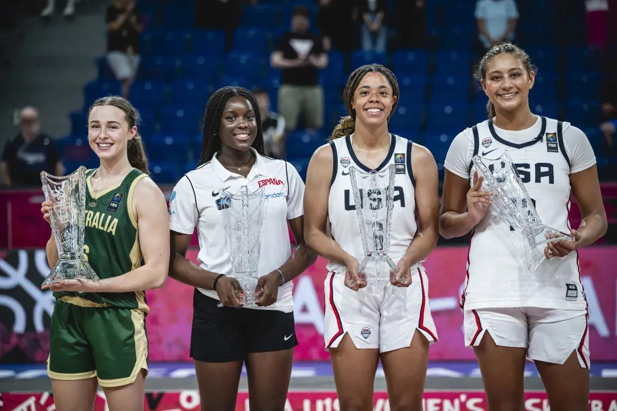 除了MVP得主Saniyah Hall之外，最佳五人阵容还有UCLA中锋Sien
