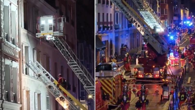 法国巴黎11区阿梅洛街一栋公寓，18日凌晨突发地板坍塌事故。事发时，屋内5楼一个