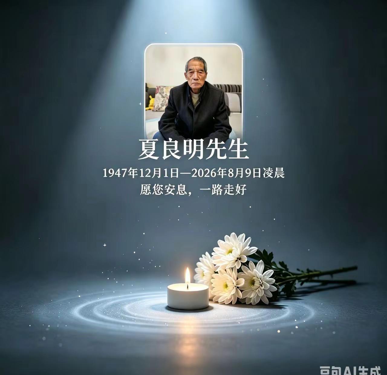 愿你在天堂安息吧，没有病痛折磨，你那安祥的离去，是否你永远都在我们的心里，当你离