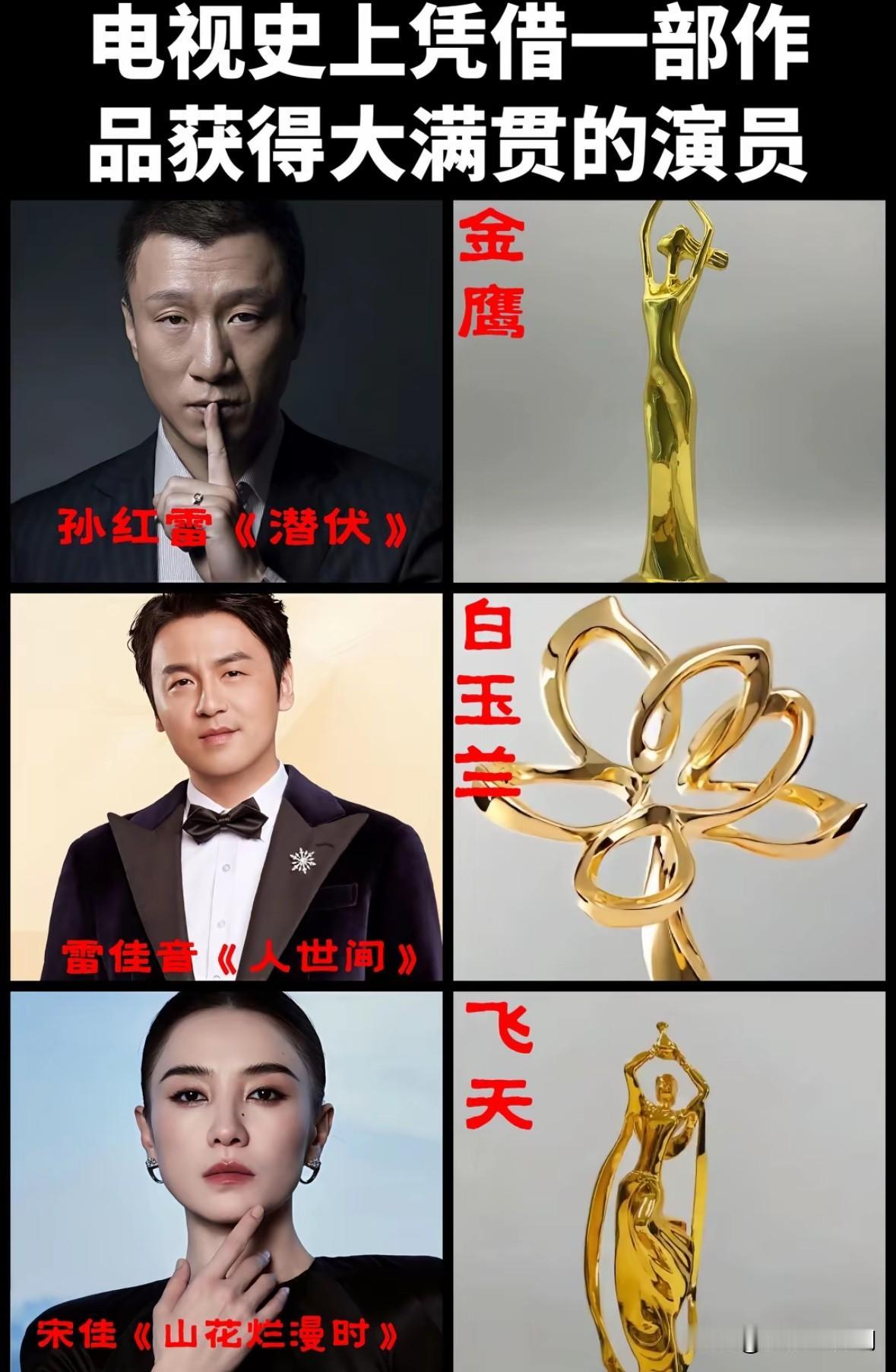 内娱仅3位“一穿三”演员
凭一部剧拿下三大视帝视后大满贯

很多明星拿奖，
是多