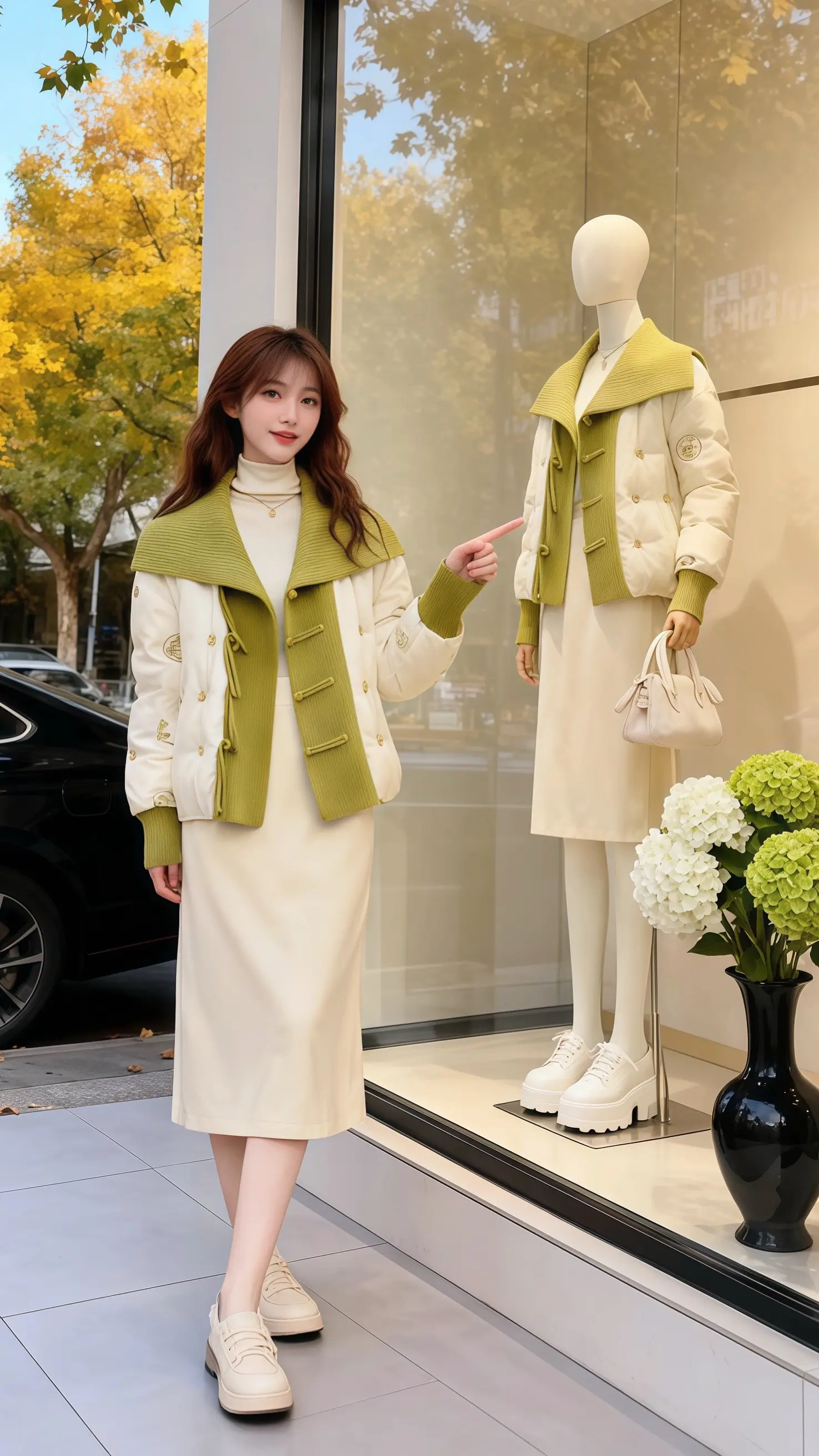 新中式国风 国风古韵 羽绒服 白鸭绒羽绒服 减龄气质