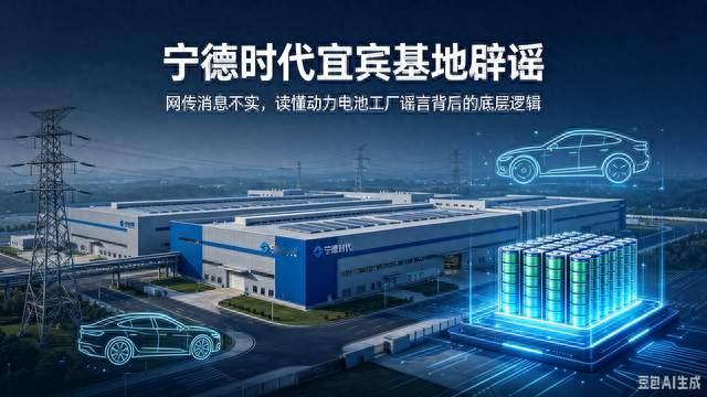 宁德时代宜宾基地辟谣：网传消息不实，读懂动力电池工厂谣言