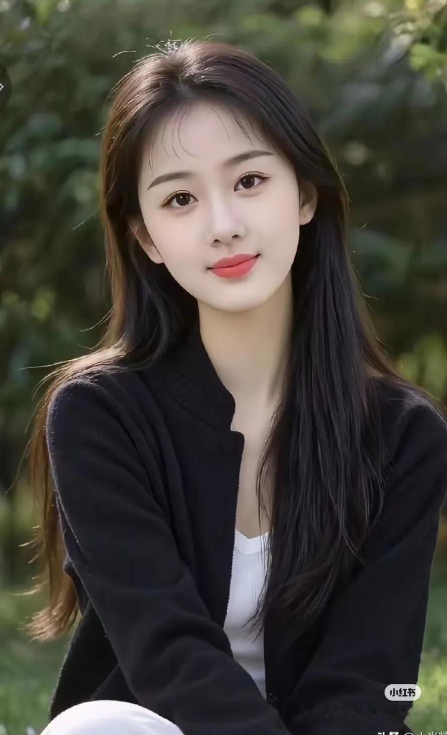 温柔微笑，自然清新，享受美好时光。街拍 高清美女