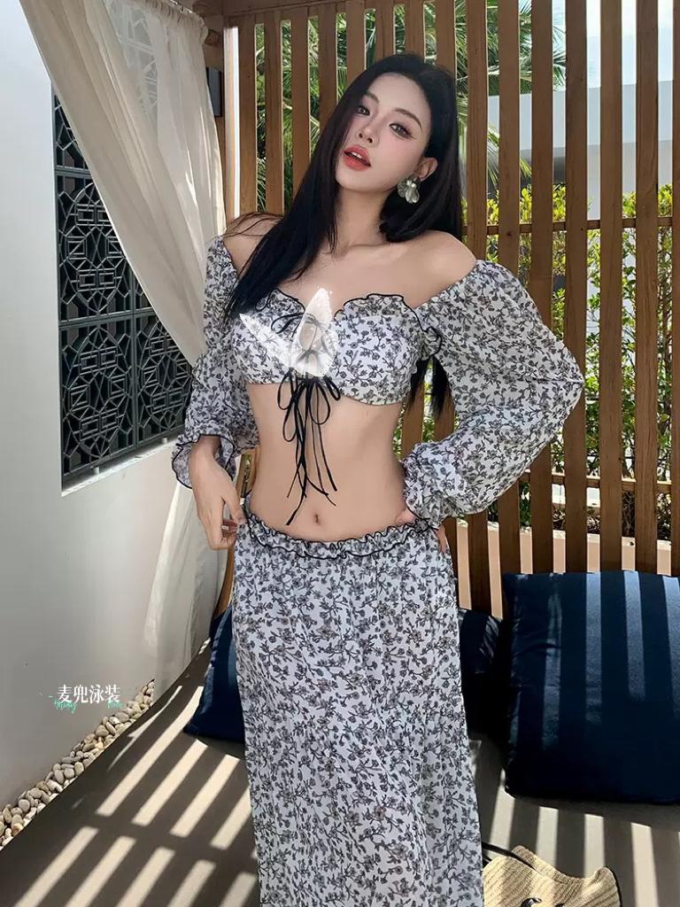 法式长裙高级感度假泳衣👙氛围感拉满～
大胸妹子适合穿什么内衣 去海边,泳衣怎么