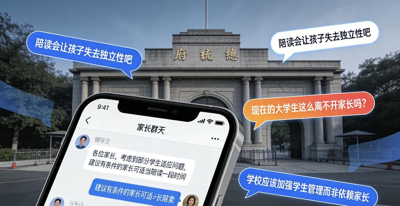 近日，某高校一则“建议高数成绩落后学生家长陪读”的消息引发热议。网传截图显示，有