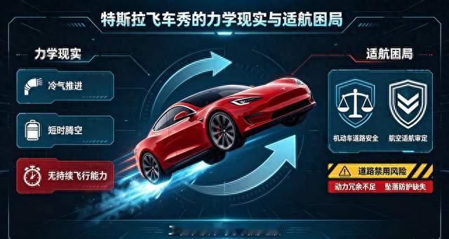 特斯拉飞车秀：力学边界与无法绕开的适航困局