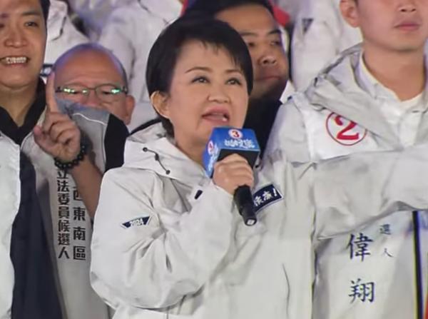 【向柯文哲抛砖引玉？卢秀燕宣示：若侯康当选不会担任“行政院长”，呼吁成立“联合政
