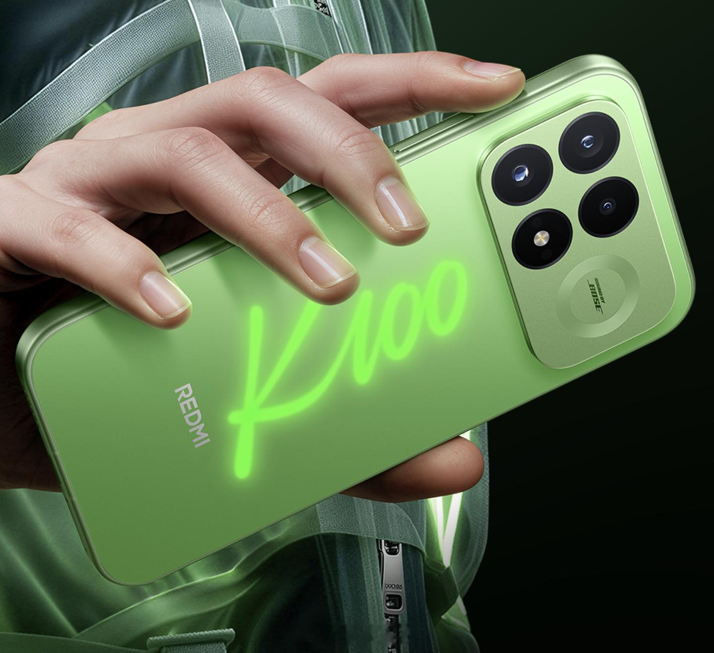 小米公布流萤追光配色【REDMIK100Pro流萤追光配色官宣：手机后盖可当作“