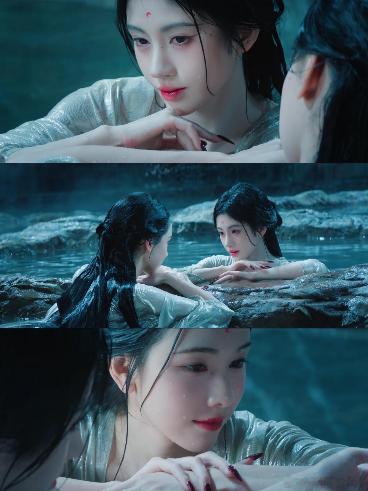 最近在追《月鳞绮纪》，看到鞠婧祎和陈都灵两个大美女，我就已经彻底入坑了，清冷白月