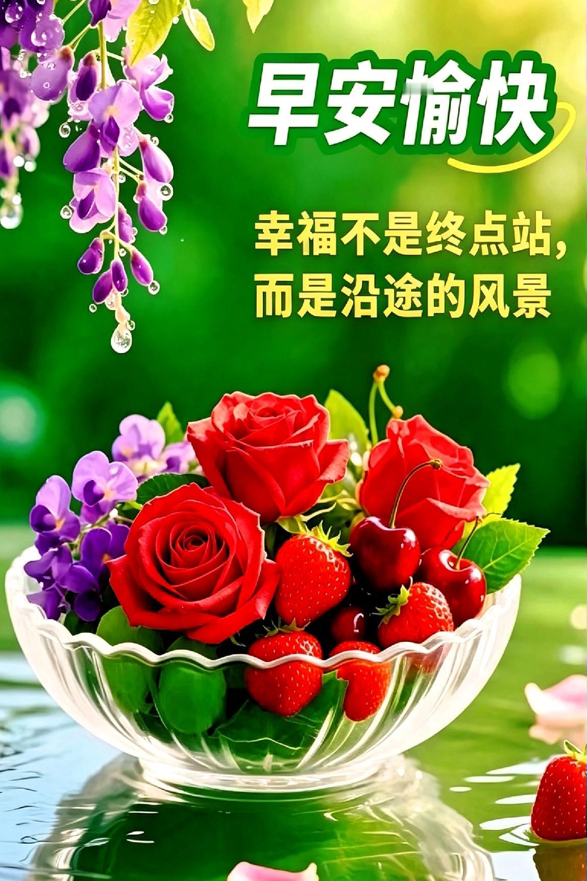 晨起拾清欢，岁岁沐温柔

 
晨光轻洒人间，繁花裹着朝露，鲜果盛满清甜。
新一日