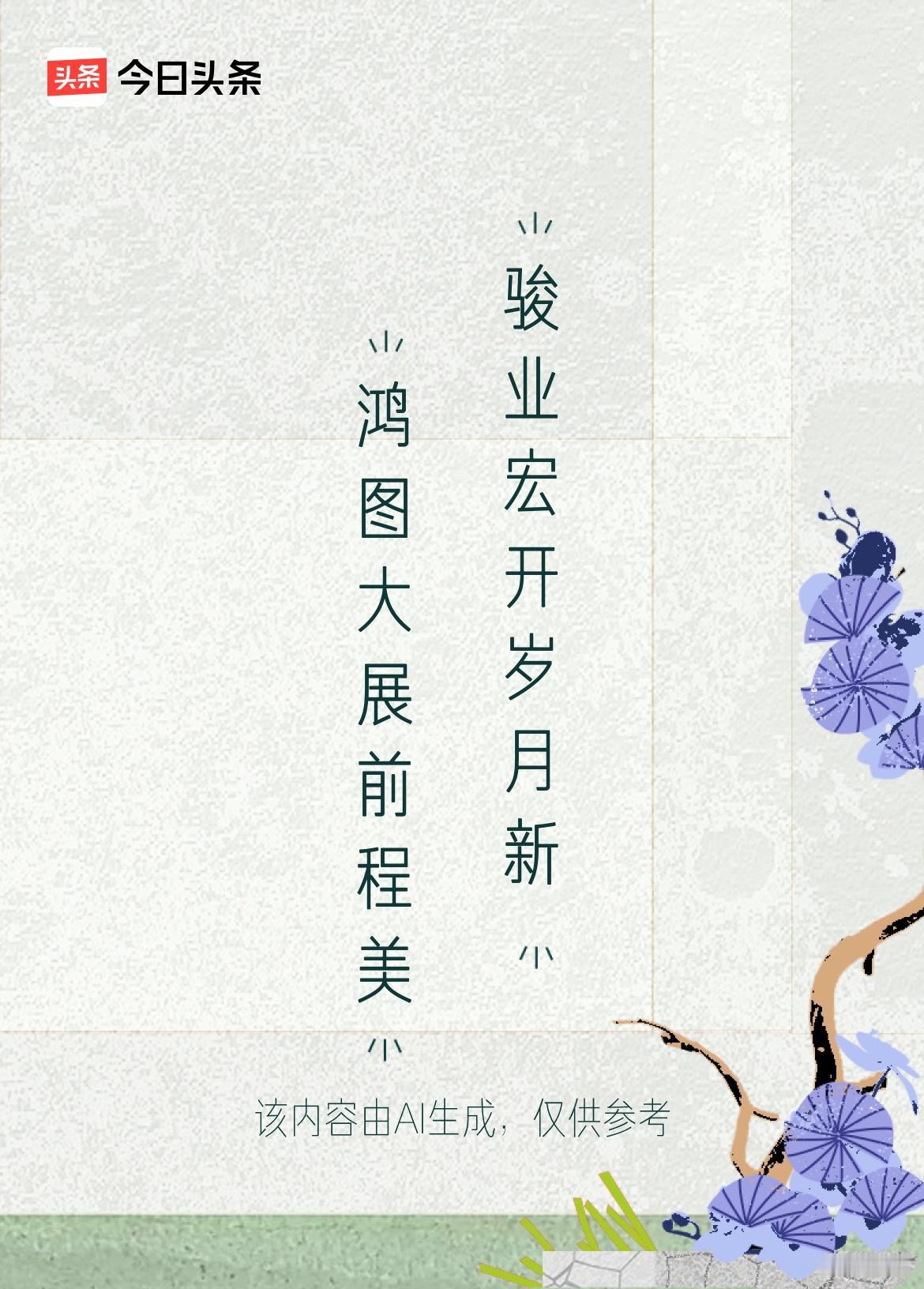 文学创作大会上联：鸿图大展前程美，下联：骏业宏开岁月新。戳这里👉和我一起作诗词