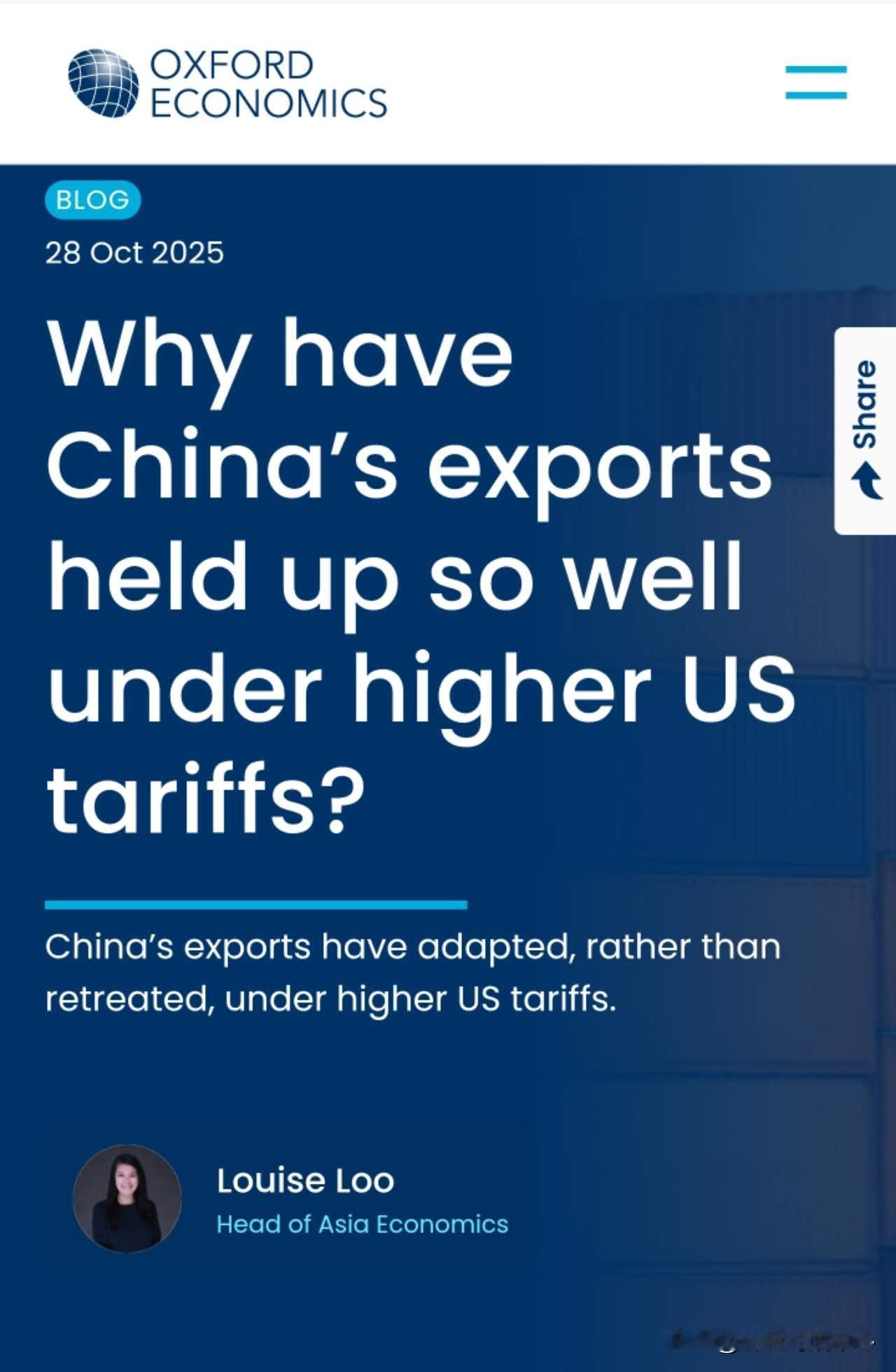 仔细思量，这着实不同寻常：特朗普征收关税，其部分目的至少在于削弱中国在全球贸易中