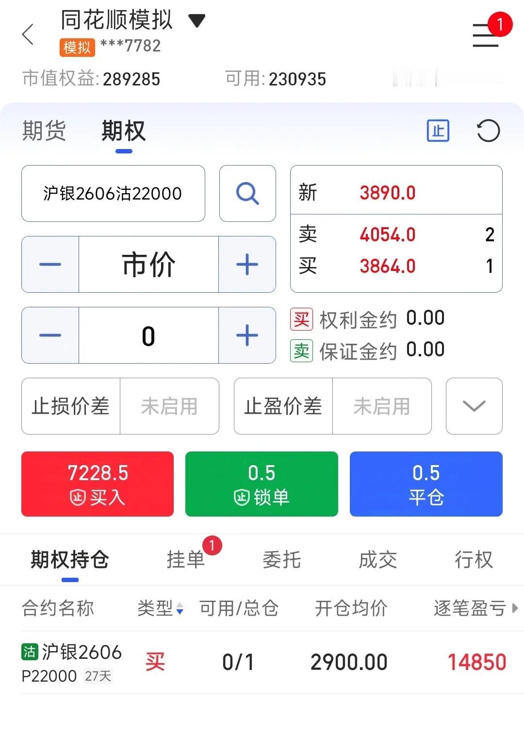 模拟仓深度实值的期权根本没人要，完全卖不出去，太坑了，纸面繁华，放到期可能就归0